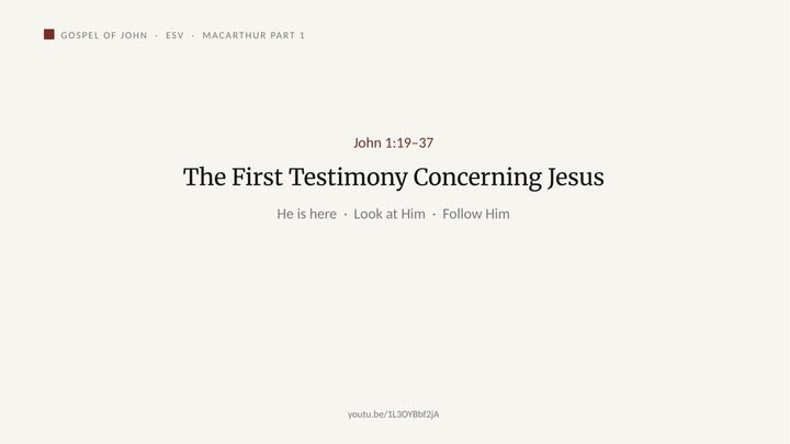 First slide of the Week 3 testimony deck
